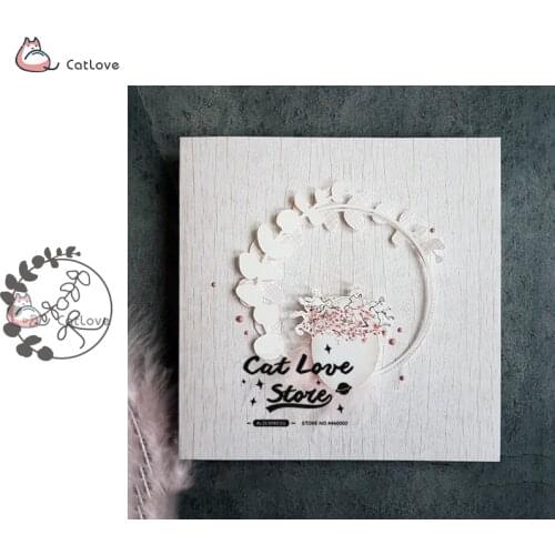 Leaf Wreath Metal Cutting Dies Stencils For DIY Scrapbooking Paper Card Decorative Craft Dies Embossing Die Cuts New 2019