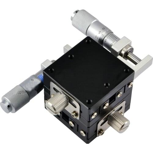 LGY40L XY Axis Manual Displacement Platform Micrometer Sliding stage 19.6N 40mm