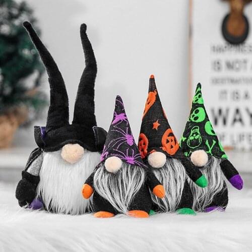 Ghost Festival Cloak Faceless Doll Desktop Home Party Halloween Theme Doll Decor Halloween Party Ornament Home Decor
