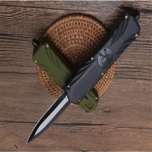 Luocha Double Edged Knife 5Cr13Mov Sharp Blade 57HRC ABS Handle High Hardness Survival Outdoor Hunt And Camp Pocket EDC Tool