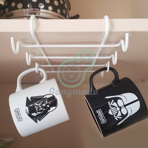 Under Shelf Cup and Cup Hanger Mixed Assorti Color . Your Wardrobe Interiors Are More Organized Now