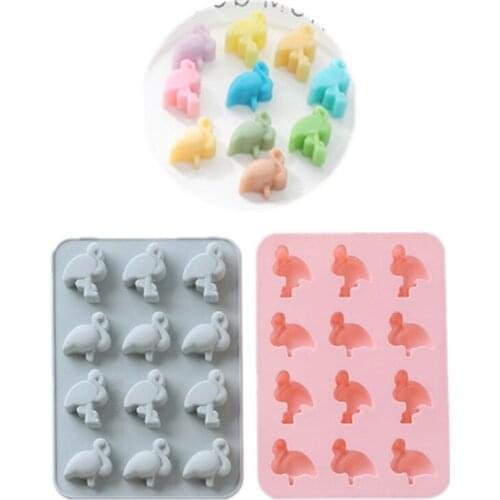 Flamingo Silicone Ice Cube Mould Ice Mould Cake Decorating Tool Baby Birthday Cake Mould DIY Chocolate Mold