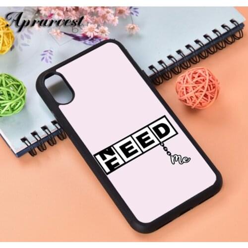 Aprarvest Need Me Or Feed Me Silicone Rubber Phone Case Cover For iPhone 6 6S 7 8 PLUS X XS XR 11 12 MINI PRO MAX