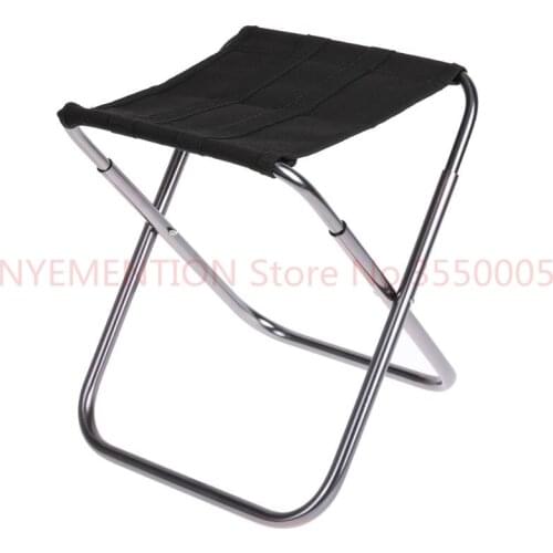 Aluminium Alloy Folding Fishing Seat Stool Portable Foldable Fishing Chair for Outdoor Camping Fishing Picnic BBQ Beach 50pcs