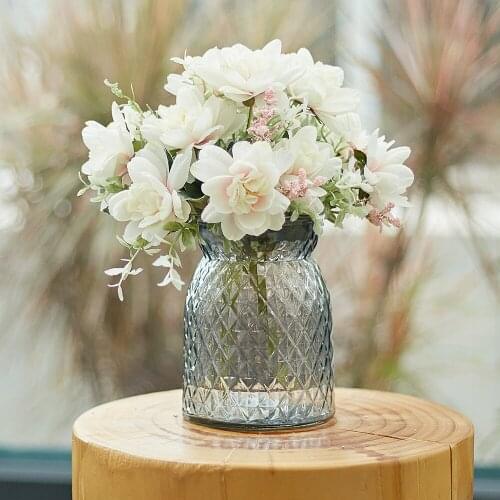 Transparent glass vase decoration home dried flowers terrarium flowerpots for flowers home decoration garden decoration