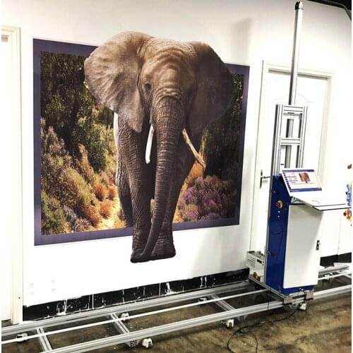 Direct To Wall Painting Machine 3D Vertical Wall Printer For Outdoors and Indoors FOB Reference