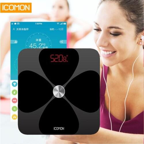 New Original Smart Body Fat Scale Electronic Bathroom Weight Scale Floor Digital Weighting bmi Scale ITO Coating Process 20 Data