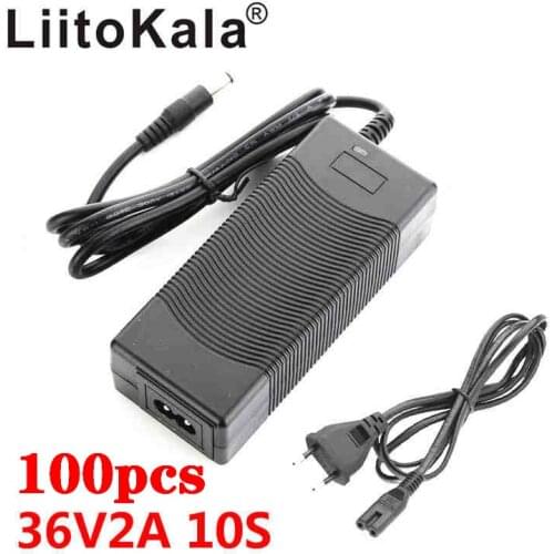 100pcs LiitoKala 12V 5A 24V 36V 48V 2A 3S 7S 10S 13S 29.4V 4A 18650 Lithium Battery Charger