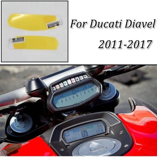 Diavel moto Cluster Scratch Protection Film Instrument Dashboard Cover Guard TPU Blu-ray for Ducati 2011-2017 Diavel