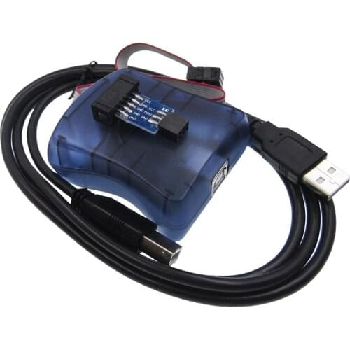 1PCS AVRISP Atmel STK500 AVR programmer USB Atmaga Attiny + 6 Pin Adapter Board