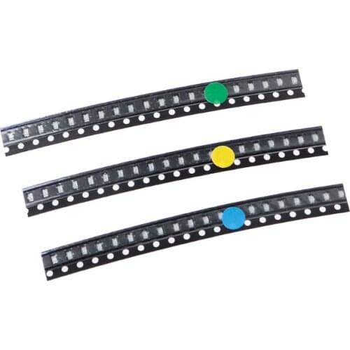 100 Pcs 5 Colors SMD 0805 LED Light Red Green Blue Yellow White Assotment Kit