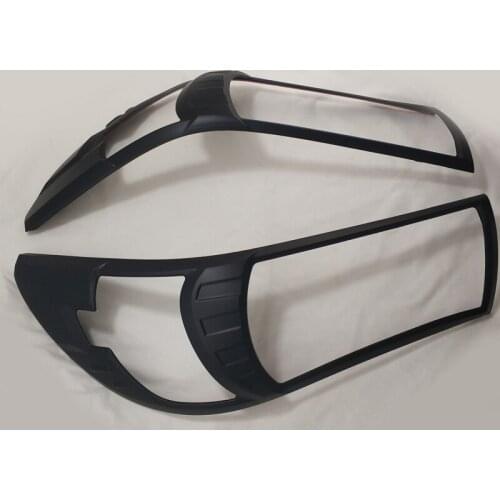 2016-2017 Black For Toyota Hilux Revo 2016 accessories Head Lights Cover For Toyota Hilux Revo 2015+ Basic Version Car