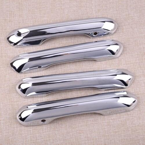 4Pcs/Set Car ABS Silver Door Handle Cover Exterior Chrome Trim Fit For Ford Explorer 2021 2020