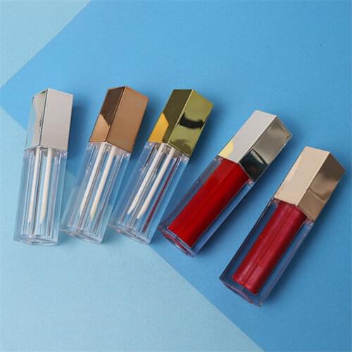 5ml Pentagonal Empty Lipgloss Bottle Lip Gloss Container DIY Transprent Refillable Bottles Empty Lipstick Tube