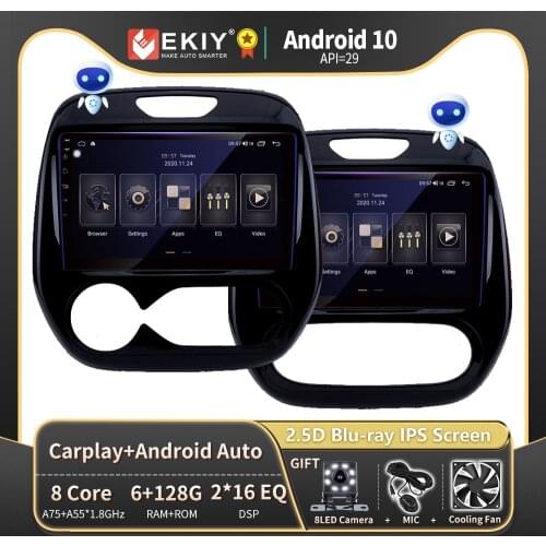 EKIY DSP Autoradio 2din Android DVD For For Renault Kaptur Captur 2016-2019 Car Radio Multimedia Video Player BT GPS Navigation