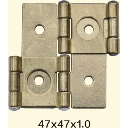 Freeshipping 47*47*1mm Iron Metal Hinge Sewing Machine Folding Table Furniture Flip Tray Hinges Big Door Hinges