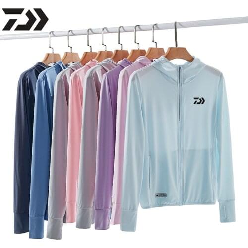 Daiwa Breathable Mens Fishing Clothing Women Waterproof Fishing Shirts Long Sleeve Fishing Jacket Quick Drying Fishing Clothes