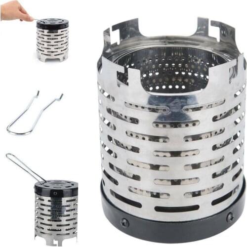 Outdoor Mini Portable Camping Tent Heater Stainless Steel Warmer Heating Cover Gas Heater For Gas Stove Hiking Survival