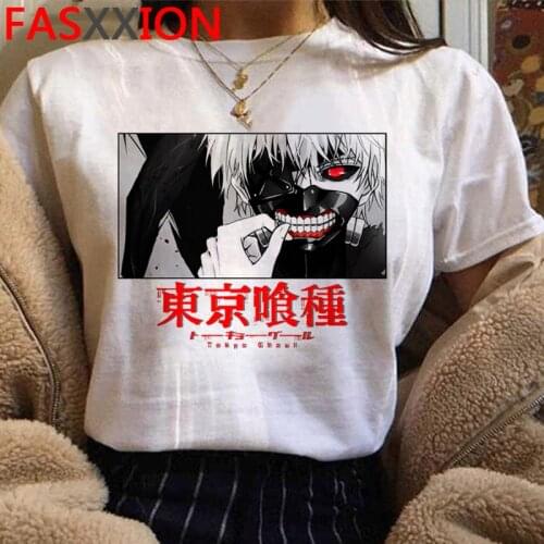 Hot Japanese Anime Tokyo Ghoul T Shirt Men Kawaii Cartoon Kaneki Ken Graphic Tees Fashion Unisex Tshirt Summer Tops T-shirt Male