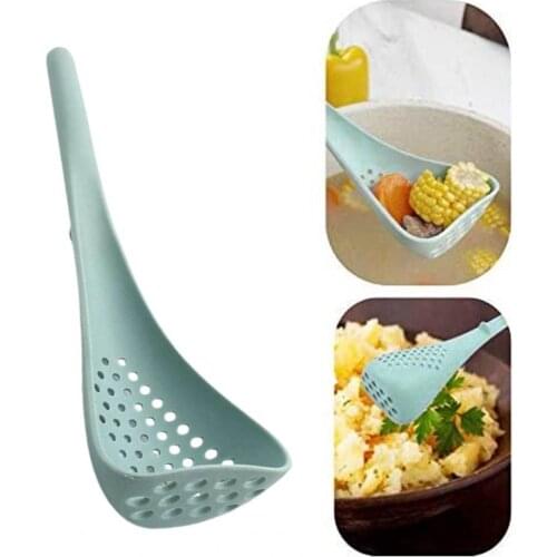 Creative Cooking Shovels Food Strainer Scoop Nylon Spoon Drain Gadgets Large Colander Soup Filter Household Kitchen Accessories