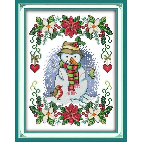 Joy Sunday happy New Year cross stitch kits Merry Christmas chinese embroidery needlework decoracion hogar modern sets wholesale
