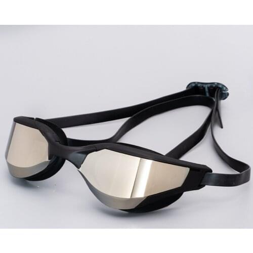 Professional Swim Goggles with Case and Replacement Nose Bridge Anti-Fog UV Water Glasses Silicon Swimming Glasses for Men Women