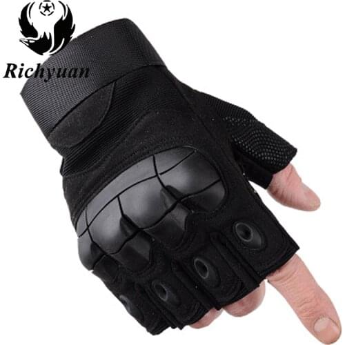 Tactical Fingerless Gloves Military Army Shooting Paintball Airsoft Bicycle Motorcross Combat Hard Knuckle Half Finger Gloves