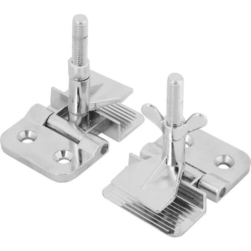 2Pcs Silver Screen Printing Clip Hinge Clip Butterfly Hinge Clip for DIY Fixed Screen Tool