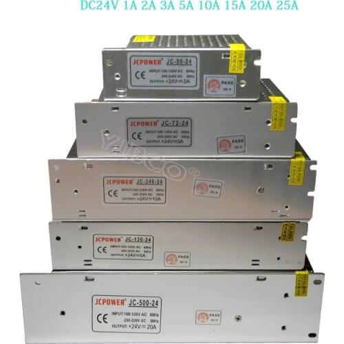 LED Switching Power Supply DC24V 1A 2A 3A 5A 10A 15A 20A 25A for 24V RGB led strip lamp lighting led driver Lighting Transformer