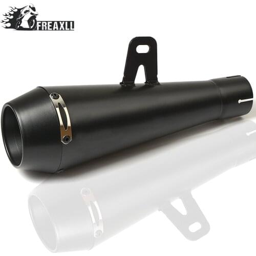 36-51MM Universal Motorcycle Exhaust Pipe Escape GP Moto Pot Muffler Slip on For Suzuki GSXR GSX-R 600 750 1000 K1 K3 YAMAHA