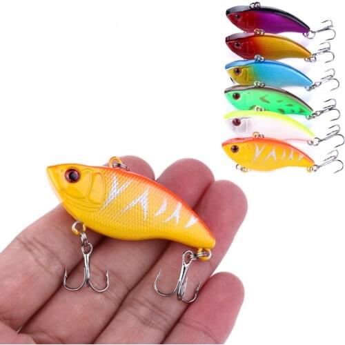 Vib Fishing Lure Top water Wobblers 5.5cm 9g 8# Hook Pike Carp Fishing Lure Swimbait Hard Artificial VIB Vibration Bait