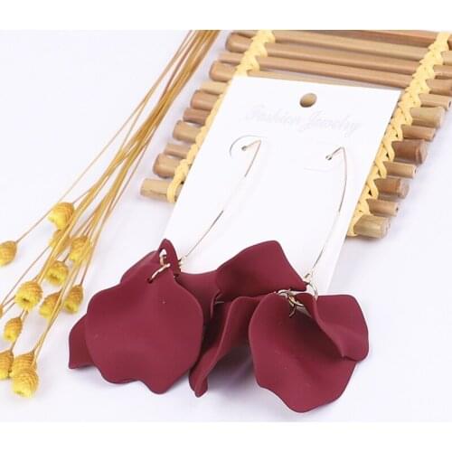 Women earring sjewelry long korean fashion bohemian boho yellow dangle heart natstud earring korean style luxury dangle earrings