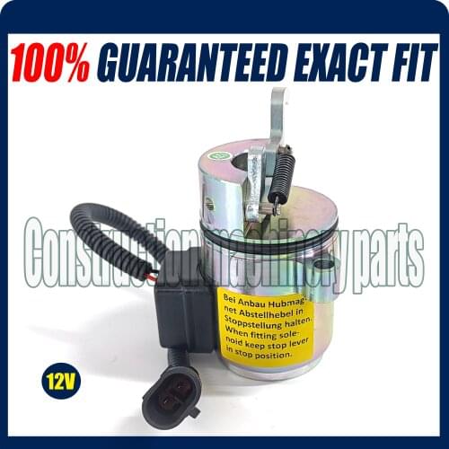 Fuel shutoff solenoid 04272956, 04287583 Deutz BF4M2011 BF4M2012 Linde Forklift Others - free fast shipping