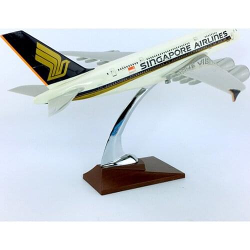 36CM luxury 1:200 Airbus A380-800 model Singapore airplanes with base alloy aircraft collectible display toy model collection