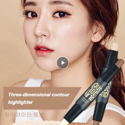 2 End Concealer Pen Face Make Up Liquid Waterproof Contouring Foundation Contour Makeup Highlighter Stick Pencil Cosmetics TSLM2