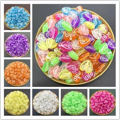 New 30pcs/lot 12mm Water Droplets Acrylic Beads Spacer Loose Beads For Jewelry Making DIY Bracelet Earring