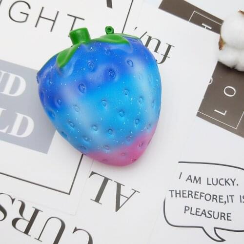 Anti-stress Toy Antistress Fidget Toy Simulation Fruit Colorful S Tarry Big Strawberry Vent Childrens Toys Антистресс