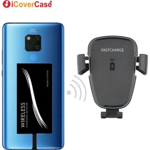 Car Stand Mount Qi Wireless Fast Charger For Huawei Mate 20 Lite 10 Pro Case Wireless Charging Car Phone Holder For Mate 20 20X