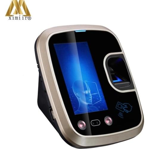 TCP/IP Fingerprint & Face Access Control Machine System Support 1500faces/5000fingers/5000cards/ And Touch Screen Free SDK