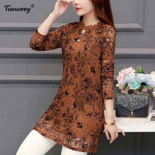 Blusas mujer de moda 2021 womens tops and blouses floral print lace loose blouse women tops camisas mujer chemisier femme