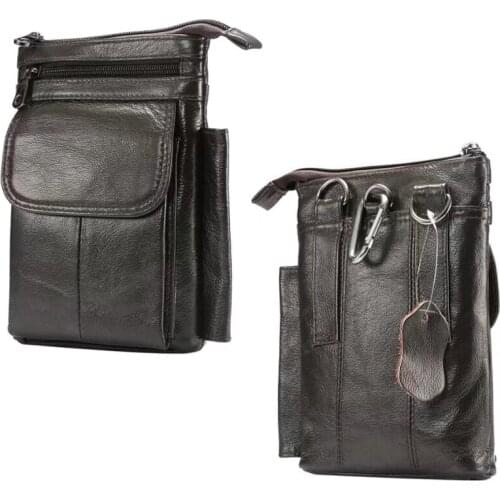 Genuine Cow Leather Hook Loop Clip Shoulder Belt Phone Case For Nokia 8 Sirocco 7 3.1 2.1 8.1 7.1 5.1 6.1 Plus,Lumia 950 640 XL