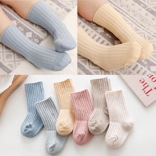 Wecute Baby Socks Autumn and Winter Cotton Socks for 0-5years Baby Kids Soft and Comfortable Spanish Style Macaron Kawai Colors