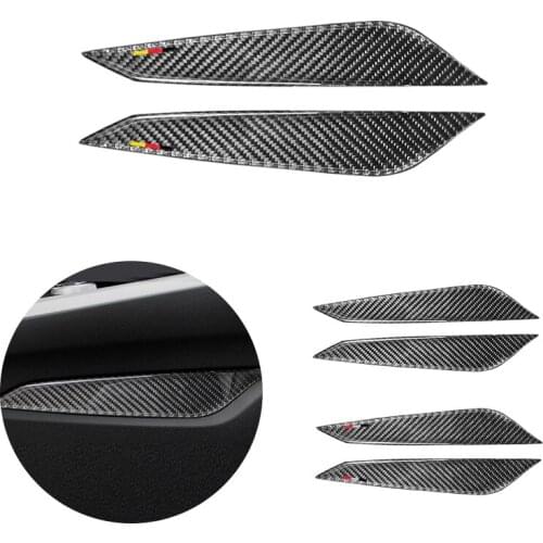 For Audi A4L A4 B9 2017 2018 Carbon Fiber Car-Styling Interior Center Gear Shift Control Panel Stall Side Cover Sticker