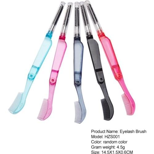 Dual-purpose Stainless Steel Comb Eyelash Brush Eyelash Comb Eyebrow Comb Makeup Mascara Brush Multifunction Tool