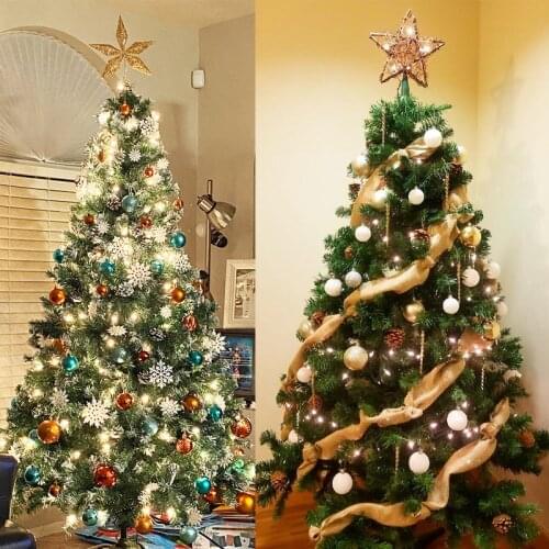 Christmas Tree Decorations Baubles Christmas balls Star Treetop DIY Xmas Tree Hanging Ornaments Navidad noel decoration 2021