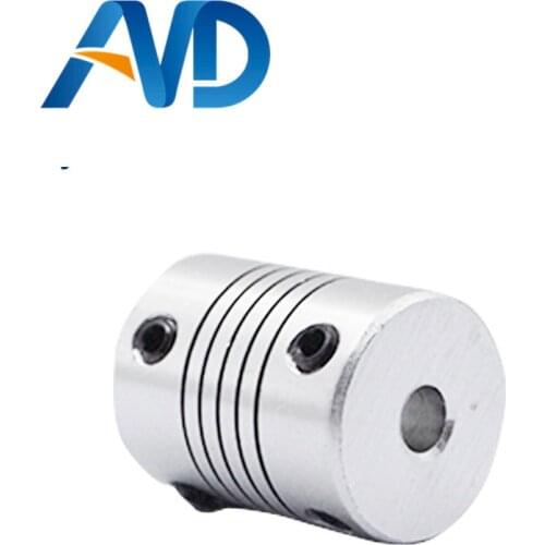 2pcs D19mmXL25mm Inner 5X8mm Flexible Couplings Aluminium CNC Stepper Motor Flexible Shaft Coupler 5*8