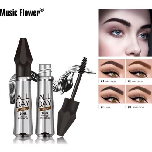 Fashionable Waterproof Four Color Eyebrow Dyeing Cream Is Not Easy To Decolorize with Eyebrow Brush