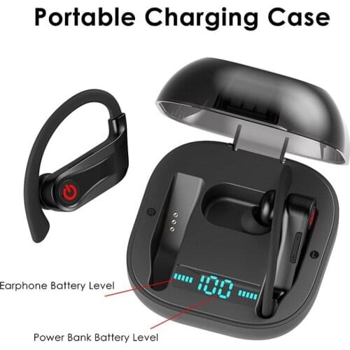 Led Screen Bluetooth 5.0 Earphones TWS Sport Wireless Headphones Big Power Bass Headset TWS Handsfree Earbuds With Micrphone