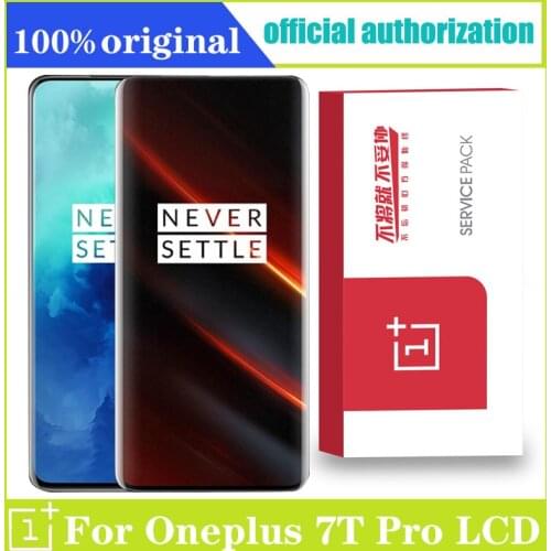 Original 6.67" Display For OnePlus 7TPro AMOLED LCD Display Screen Touch screen Digitizer Assembly For OnePlus 7T Pro LCD Screen