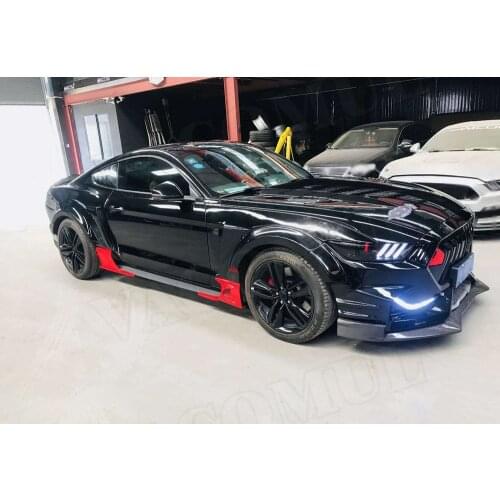 Carbon Fiber Front Bumper Lip Spoiler Grills FRP Parts Rear Diffuser Car Accessories for Ford Mustang Coupe 2015-2017 Body Kits